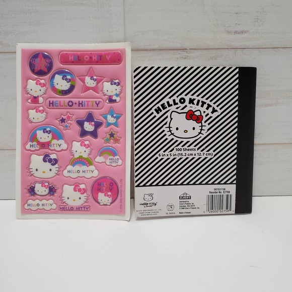 Sanrio Hello Kitty Composition Mini book and Stickers Read Description - Picture 2 of 6